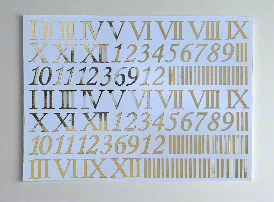 Clock Number Metalic sheet