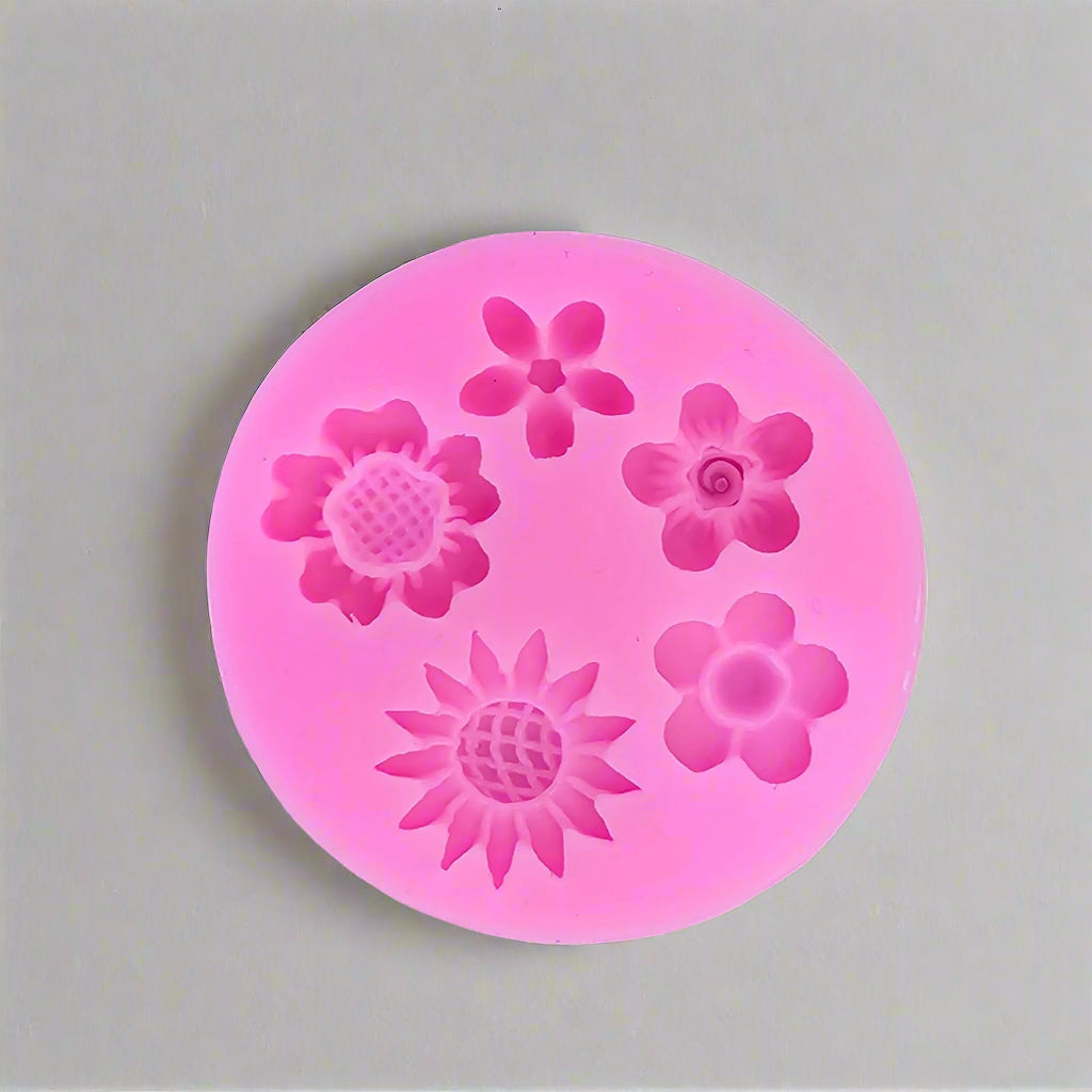 Flower Mold (5 in 1) for candle/Resin