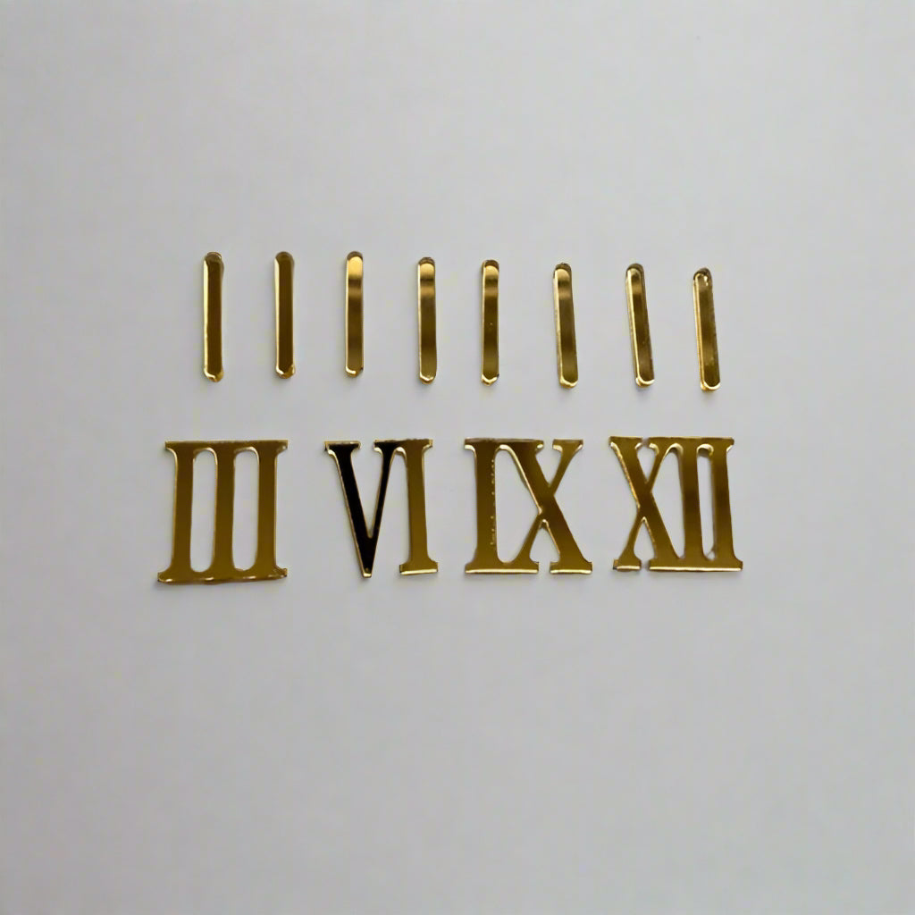 4 Roman Numbers with 8 Sticks acrylic number for clock