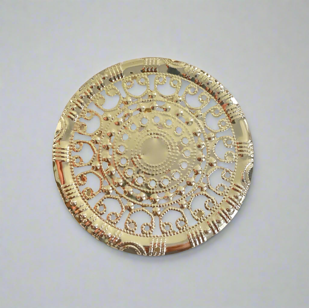 Metal round base