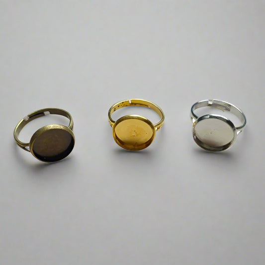 Gold Round Ring Bezel