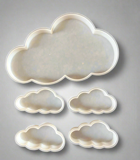 Cloud mould set of 5