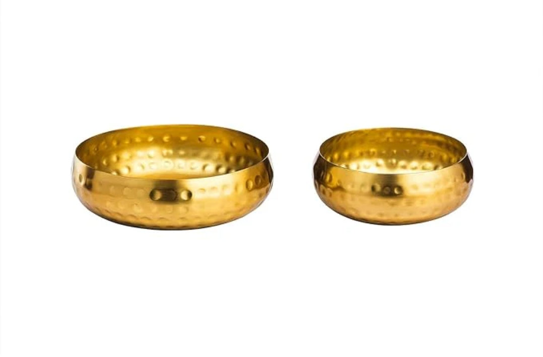 Round Plain Metal Urli