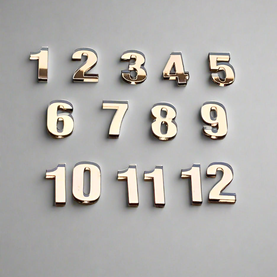 12 Acrylic English Numbers for clock (Black) – My Kraft Hub