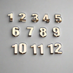 12 Acrylic English Numbers for clock (Black)