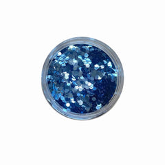 Blue Glitter Chunks