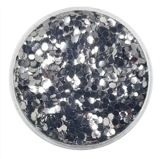 Grey Glitter Chunks
