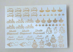 Embossed Sticker Sheet