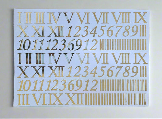 Clock Number Metalic sheet