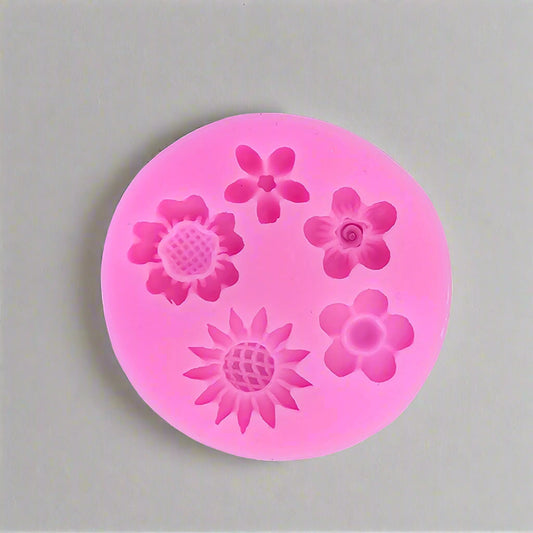 Flower Mold (5 in 1) for candle/Resin