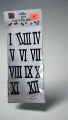 Roman Acrylic Clock Number (1.5inch) - (Golden and Black)