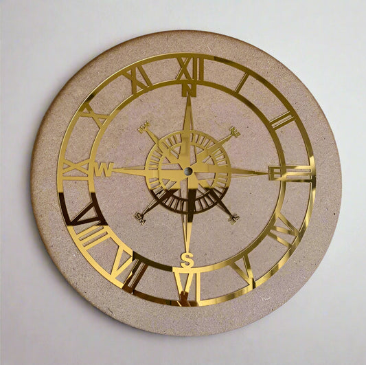 Designer Compass Acrylic Roman Ring with or without MDF base