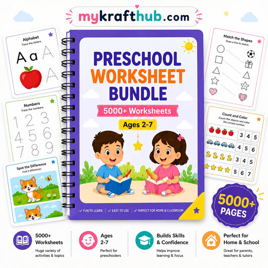 Preschool Worksheet Bundle