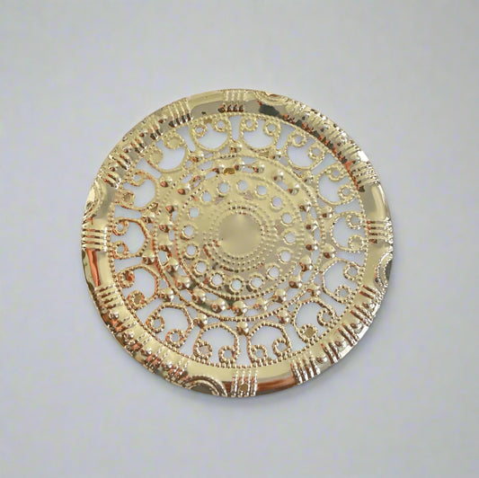 Metal round base