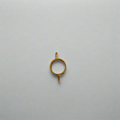 Adjustable round ring bezel- Gold