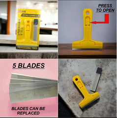 Professional Resin Floor Scrapper with extra blades