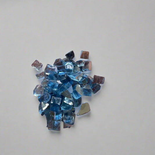 Fire Pit Glass - Blue