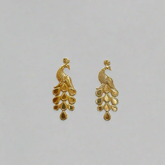 Metal peacock charm