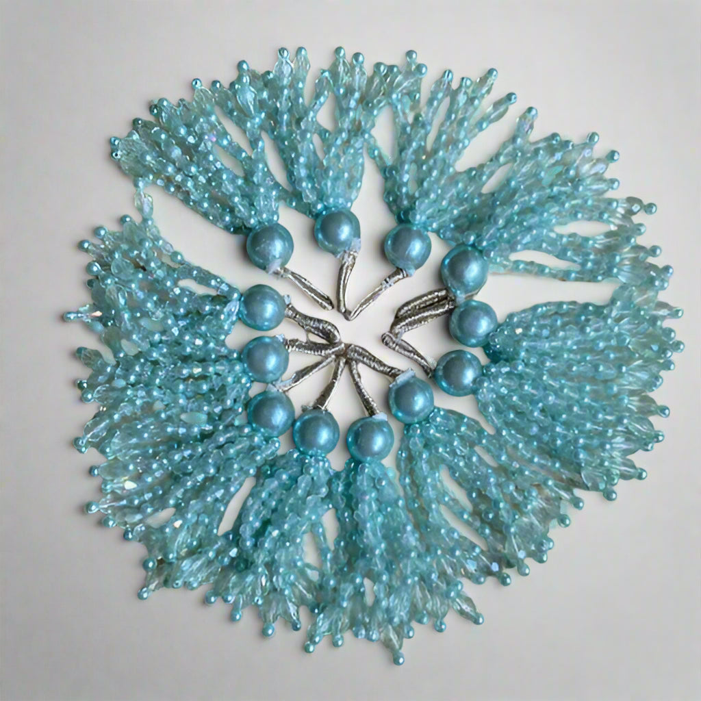 Pearl With Diamond Tassels