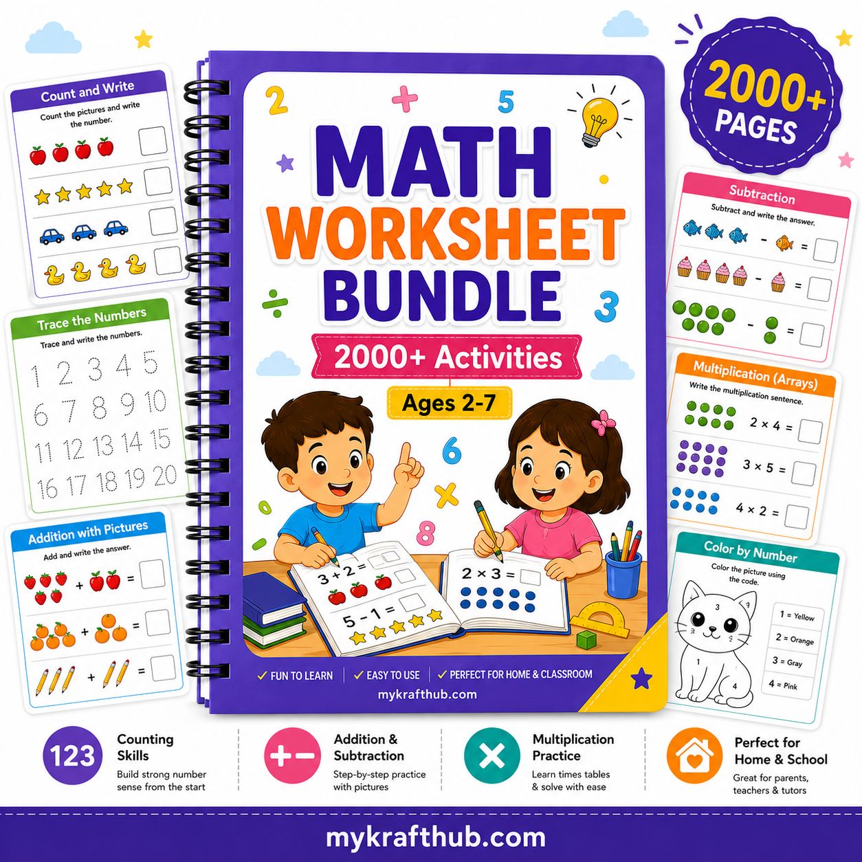 Preschool Maths Activity Bundle