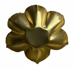 Flower Shape Metal Urli for candle