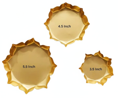 Lotus Metal Urli for candle