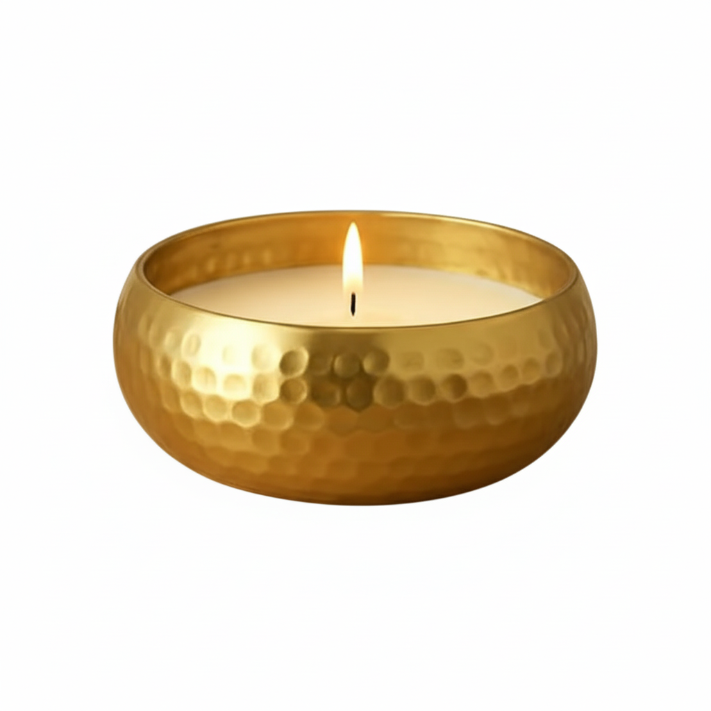 Round Plain Metal Urli