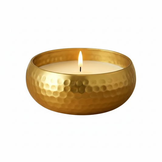 Round Plain Metal Urli