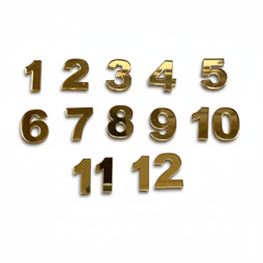 12 Acrylic English Numbers for clock