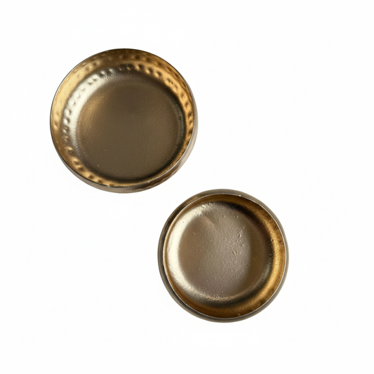 Round Plain Metal Urli