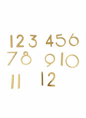 Designer English clock numbers - Gold